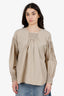 Dries Van Noten Beige Cotton Blouse Size 36