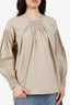 Dries Van Noten Beige Cotton Blouse Size 36