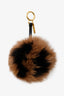 Fendi Brown/Black Fur Bag Charm