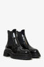 Pre-Loved Chanel™ Black Patent Leather Chelsea Boots Size 37.5