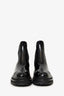 Pre-Loved Chanel™ Black Patent Leather Chelsea Boots Size 37.5