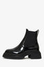 Pre-Loved Chanel™ Black Patent Leather Chelsea Boots Size 37.5