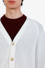 Gucci 2024 White Sylvie Web Trim Knit Cardigan Size XL Mens