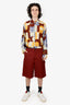 Gucci Burgundy GG Monogram Shorts Size 44 Mens