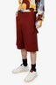 Gucci Burgundy GG Monogram Shorts Size 44 Mens