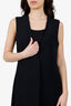 The Row Black Crêpe Midi Dress Size 10