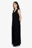 The Row Black Crêpe Midi Dress Size 10