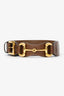 Gucci Brown Leather Horsebit Belt Size 85/34