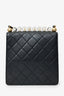 Pre-Loved Chanel™  2019-20 Black Quilted Goatskin Mini Chic Pearls Flap Bag