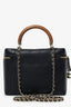 Pre-Loved Chanel™ Black Quilted Lambskin Knock On Wood Vanity Case