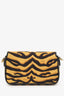 Fendi 2021 Tiger Embroidered Canvas Baguette Bag