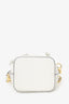 Fendi White Zucca Print Vinyl/Leather Mon Tresor Mini Bucket Bag