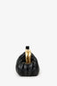 Miu Miu Black Matelassé Leather Miu Belle Mini Clutch