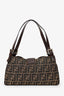 Fendi Brown Zucca Canvas Double Strap Mama Baguette Bag