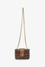 Fendi Brown Mini Double F Shoulder Bag