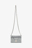 Christian Dior Metallic Patent Microcannage Diorama Wallet on Chain