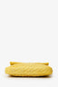 Miu Miu Yellow Matelasse Nappa Leather Crystal Shoulder Bag