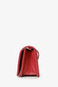 Christian Dior 2021 Pink Patent Leather Nano Lady Dior Chain Pouch