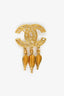 Pre-Loved Chanel™ Vintage Gold-tone Coco Mark Fretwork Fringe Brooch