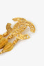 Pre-Loved Chanel™ Vintage Gold-tone Coco Mark Fretwork Fringe Brooch