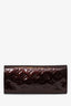 Louis Vuitton 2010 Amarante Vernis Sunset Boulevard Wallet On Chain