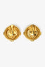 Pre-Loved Chanel™ Gold-tone CC Matelassé Clip-on Earrings