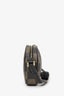 Fendi Vintage Brown Check Coated Canvas Mini Round Bag