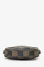 Fendi Vintage Brown Check Coated Canvas Mini Round Bag