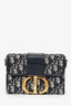 Christian Dior Navy Oblique Montaigne 30 Box Bag