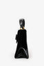 Salvatore Ferragamo Black Patent Leather Vara Bow Top Handle Bag