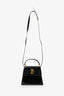 Salvatore Ferragamo Black Patent Leather Vara Bow Top Handle Bag