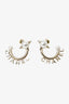 Pre-Loved Chanel™ Gold Tone Pearl Logo Hoop Earrings