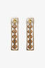 Pre-Loved Chanel™ Gold Tone Pearl Stud Bar Earrings