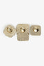 Pre-Loved Chanel™ 2021 Resin & Strass CC Pin Brooch Set