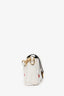 Fendi 2022 White Mink And Suede Faces Baguette Bag