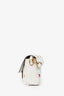 Fendi 2022 White Mink And Suede Faces Baguette Bag