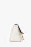 Valentino White Grainy Calfskin V-ring Crossbody Bag