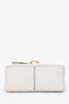 Valentino White Grainy Calfskin V-ring Crossbody Bag