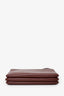 Celine Burgundy Leather Trio Crossbody