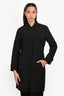 Prada Sport 2008 Black Nylon Long Windbreaker Jacket Size 38