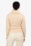 Moncler Cream Wool 'Maglione Tricot' Cardigan Size S