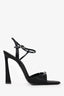 Saint Laurent Black Crystal-Embellished Venue 105 Sandals Size 40