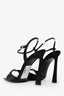 Saint Laurent Black Crystal-Embellished Venue 105 Sandals Size 40