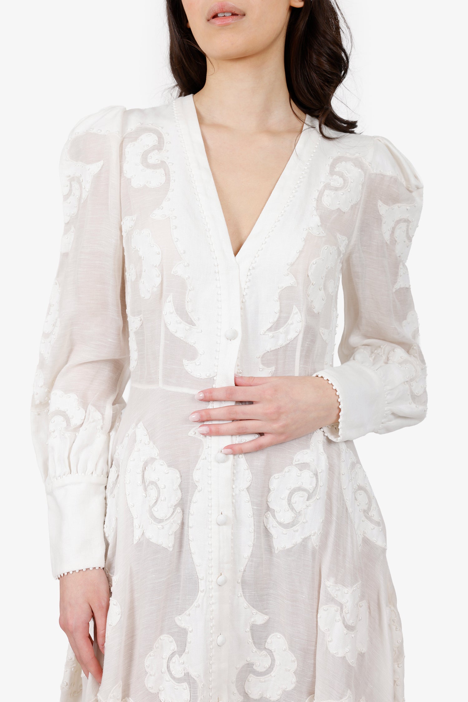 radiate applique shirt dress Zimmermann Radiate Applique Shirt Dress - Multicolor