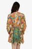 Zimmermann Multicolour Floral Print Estelle Billow Mini Dress Size 1