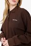 Miu Miu Brown Cotton Piqué Polo Shirt Size S