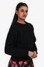 Acne Studios Black Wool Boxy Rib Knit Sweater Size XS