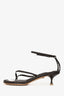 Bottega Veneta Brown Rubber 'Lagoon Bubble' Sandals Size 38