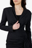 Alexandre Vauthier Black Draped Mini Dress Size 40