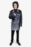 Gucci Purple Sequin Oversized Blazer Size 52